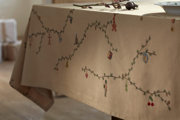 Hammershøi Christmas Dug beige, 150x370 cm Kähler