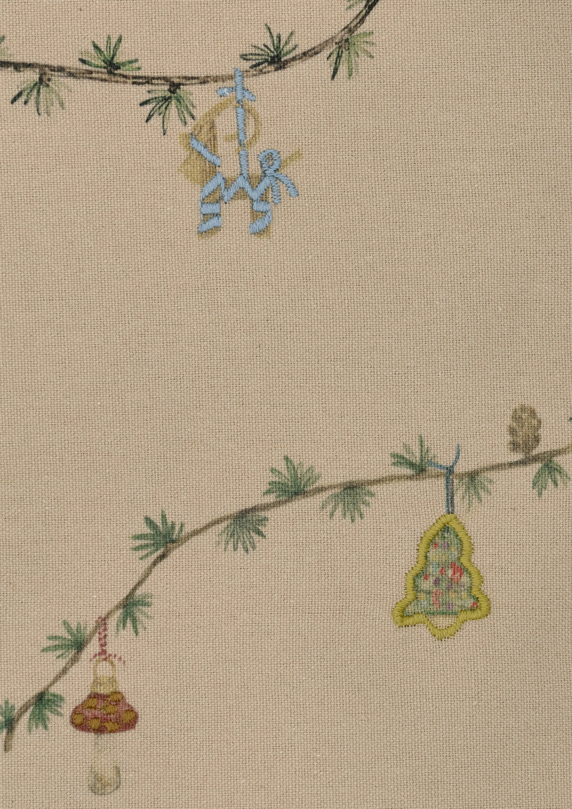 Hammershøi Christmas Dug sand, 150x370 cm Kähler