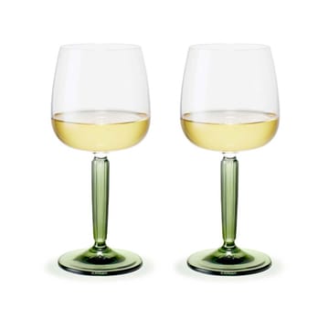 Hammershøi hvidvinsglas 35 cl 2-pack - Klar-grøn - Kähler