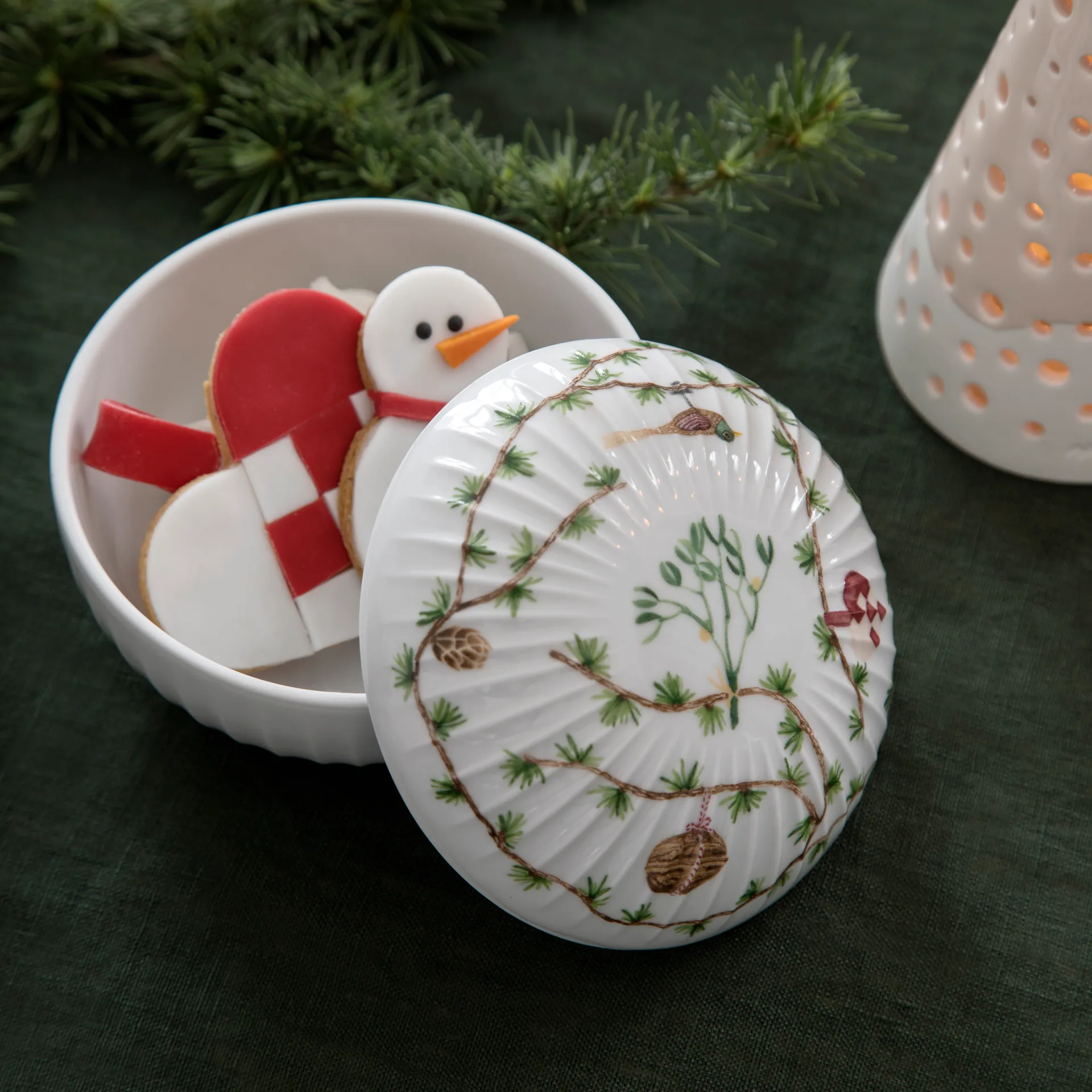 Hammershøi julekonfektskål Ø11,5 cm, Hvid Kähler