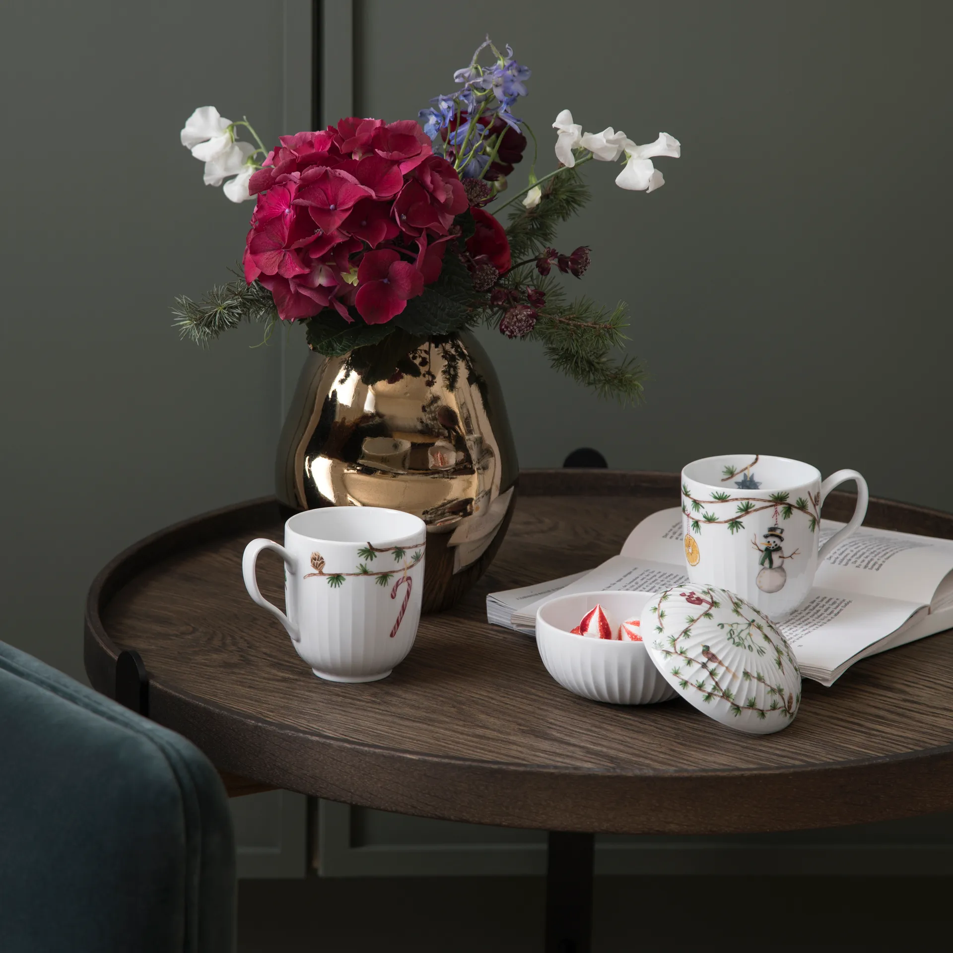 Hammershøi julekonfektskål Ø11,5 cm, Hvid Kähler