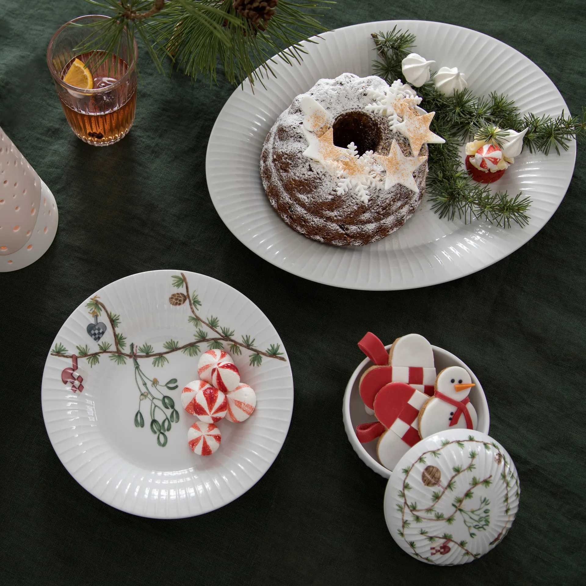 Hammershøi julekonfektskål Ø11,5 cm, Hvid Kähler