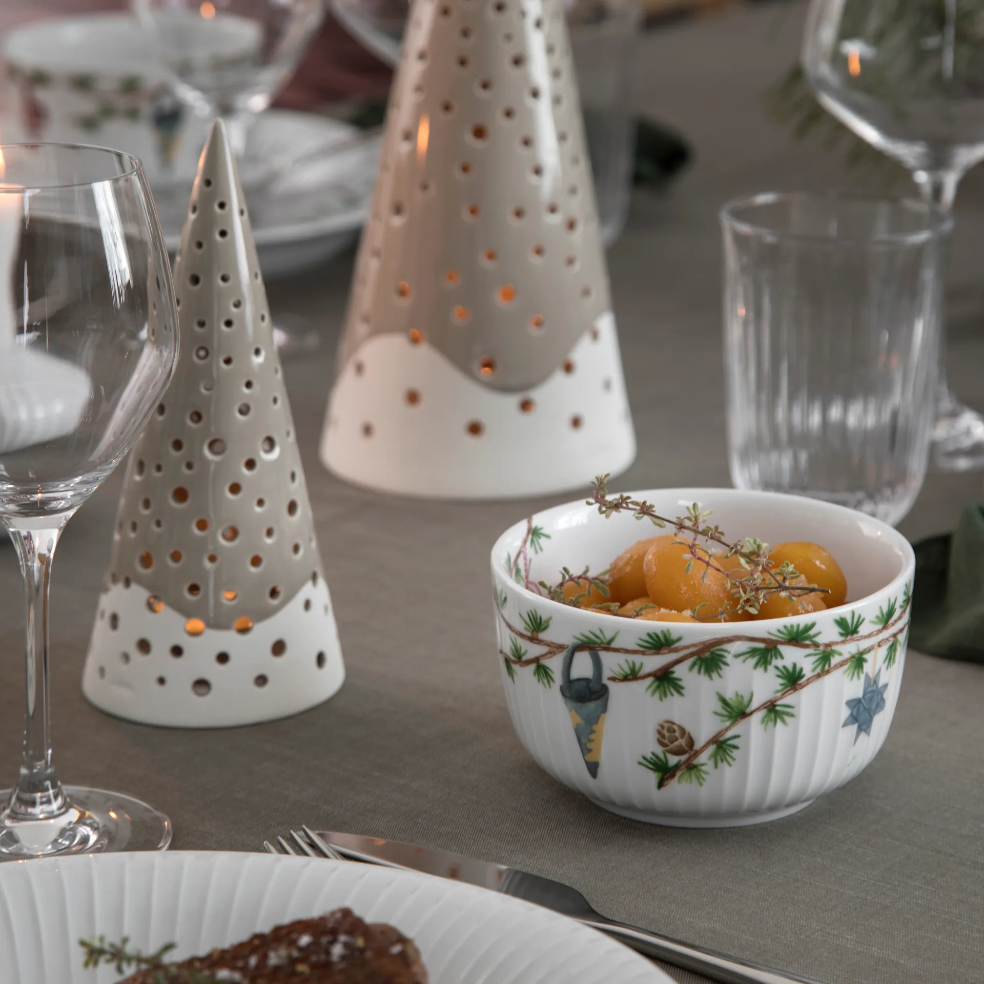 Hammershøi juleskål Ø12 cm, Hvid Kähler