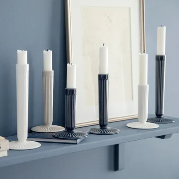 Hammershøi lysestage 21 cm - Hvid - Kähler