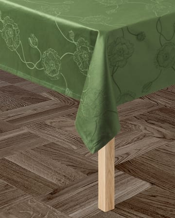 Hammershøi Poppy damaskdug grøn - 150x320 cm - Kähler