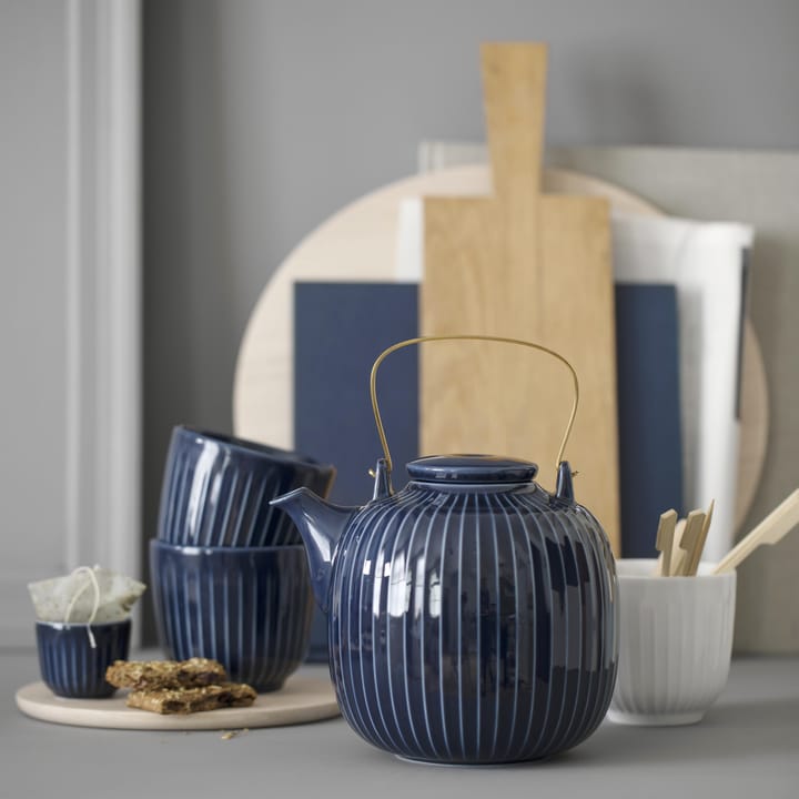 Hammershøi tekande, indigo Kähler