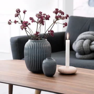Hammershøi vase - Antracitgrå, mini 10 cm - Kähler