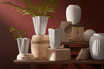 Hammershøi vase - Hvid, mellem 21 cm - Kähler