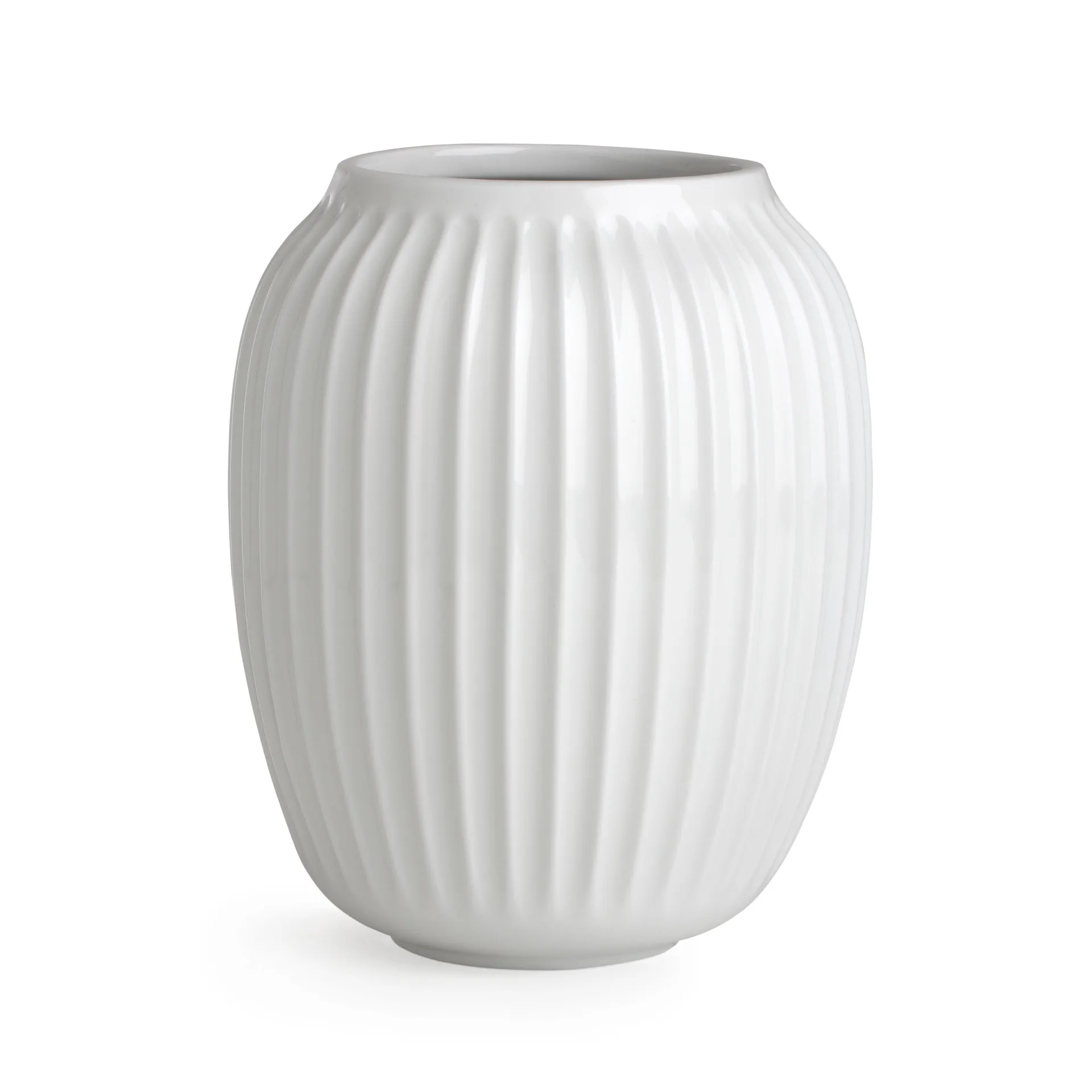 Hammershøi vase, Hvid, mellem 21 cm Kähler