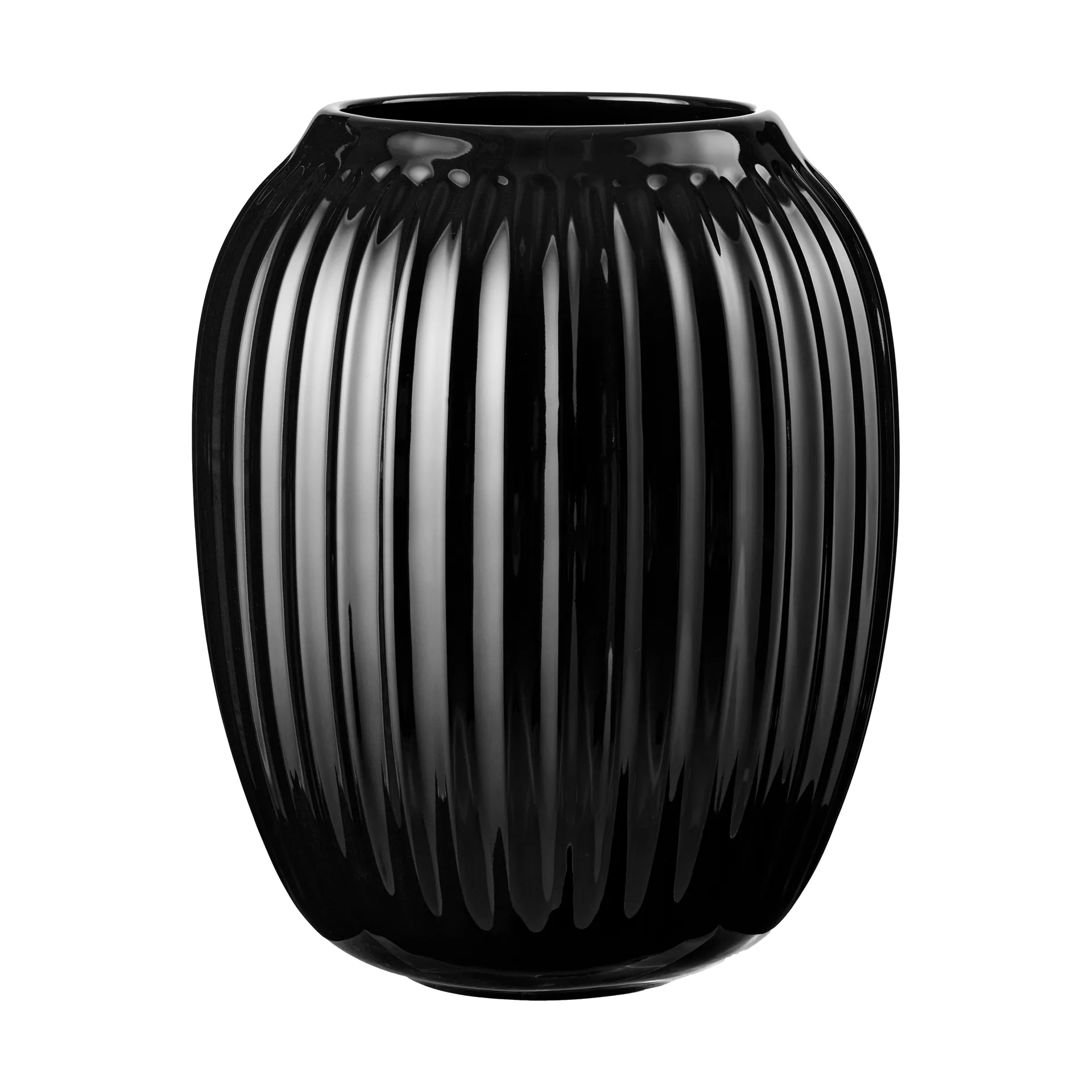 Hammershøi vase, Sort, mellem 21 cm Kähler