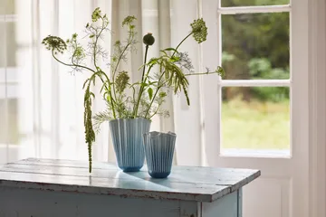 Hammershøi vase unfold - Blå, 16,5 cm - Kähler