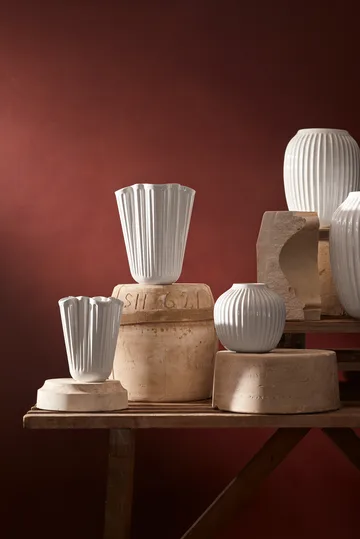 Hammershøi vase unfold - Hvid, 16,5 cm - Kähler