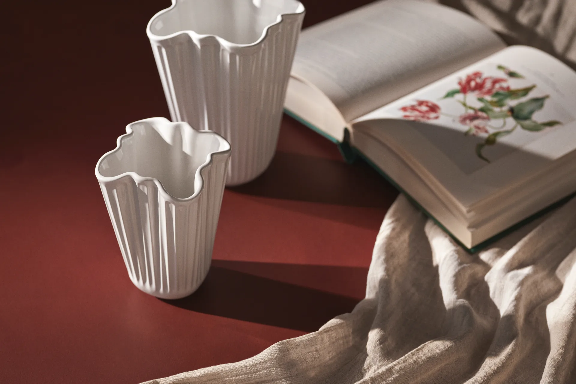 Hammershøi vase unfold, Hvid, 16,5 cm Kähler