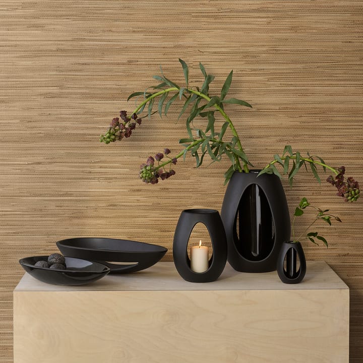 Kokong vase 22 cm, Brun Kähler