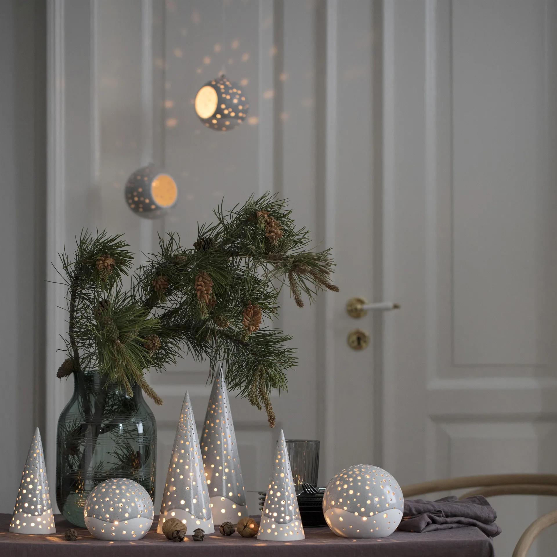 Nobili dekorationskugle, grå Kähler