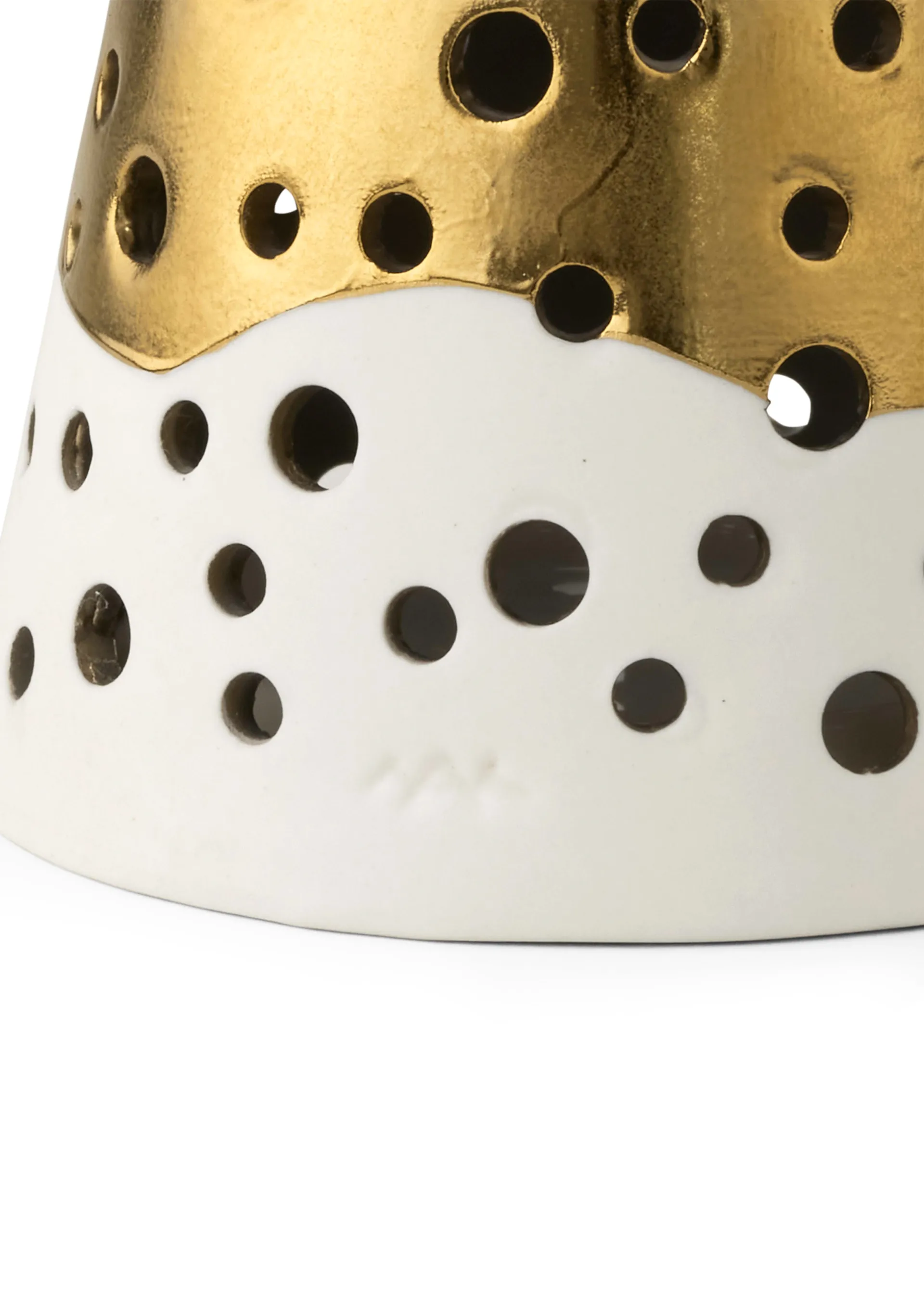 Nobili lysestage lille, Guld-hvid Kähler