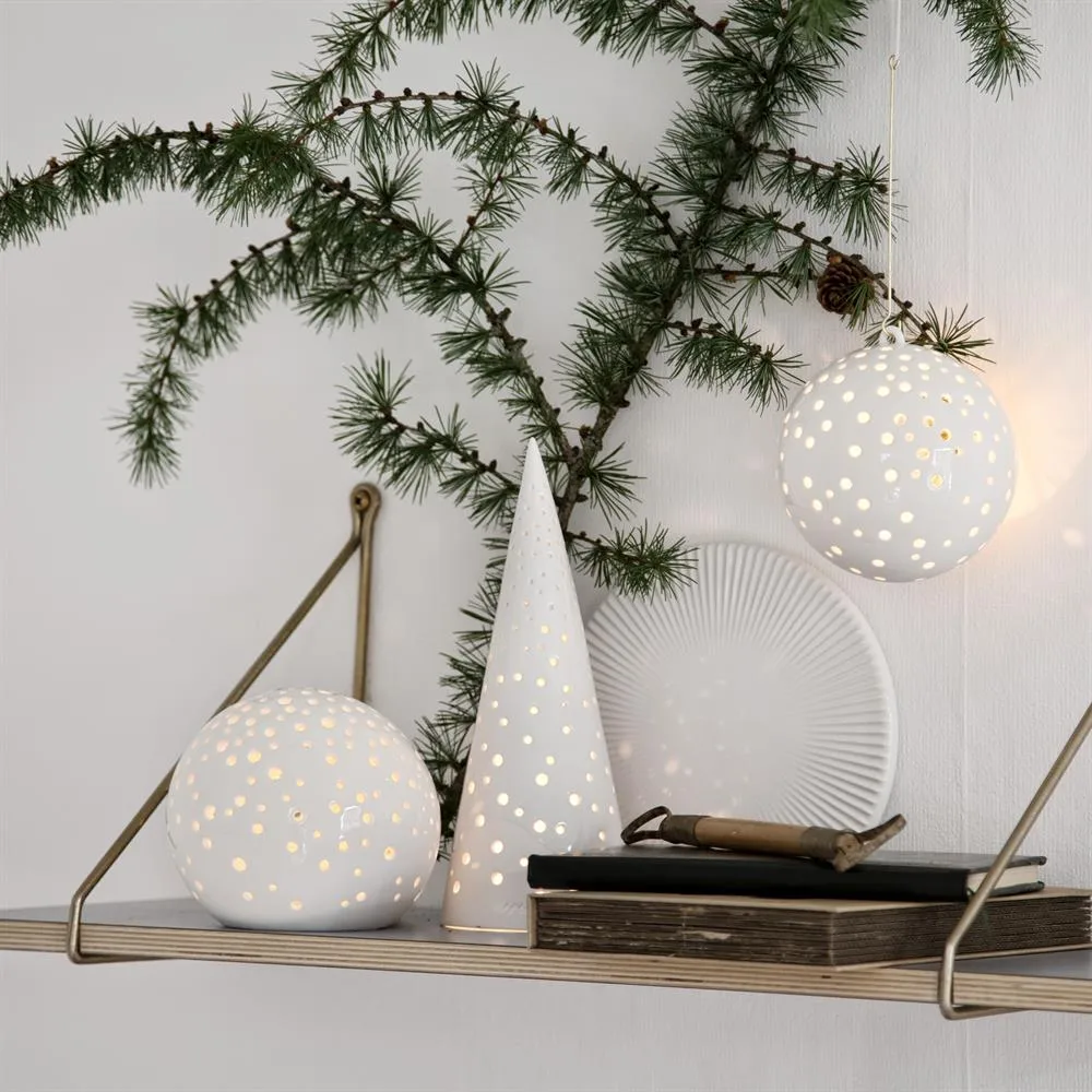 Nobili lyslygte hvid, stor Kähler