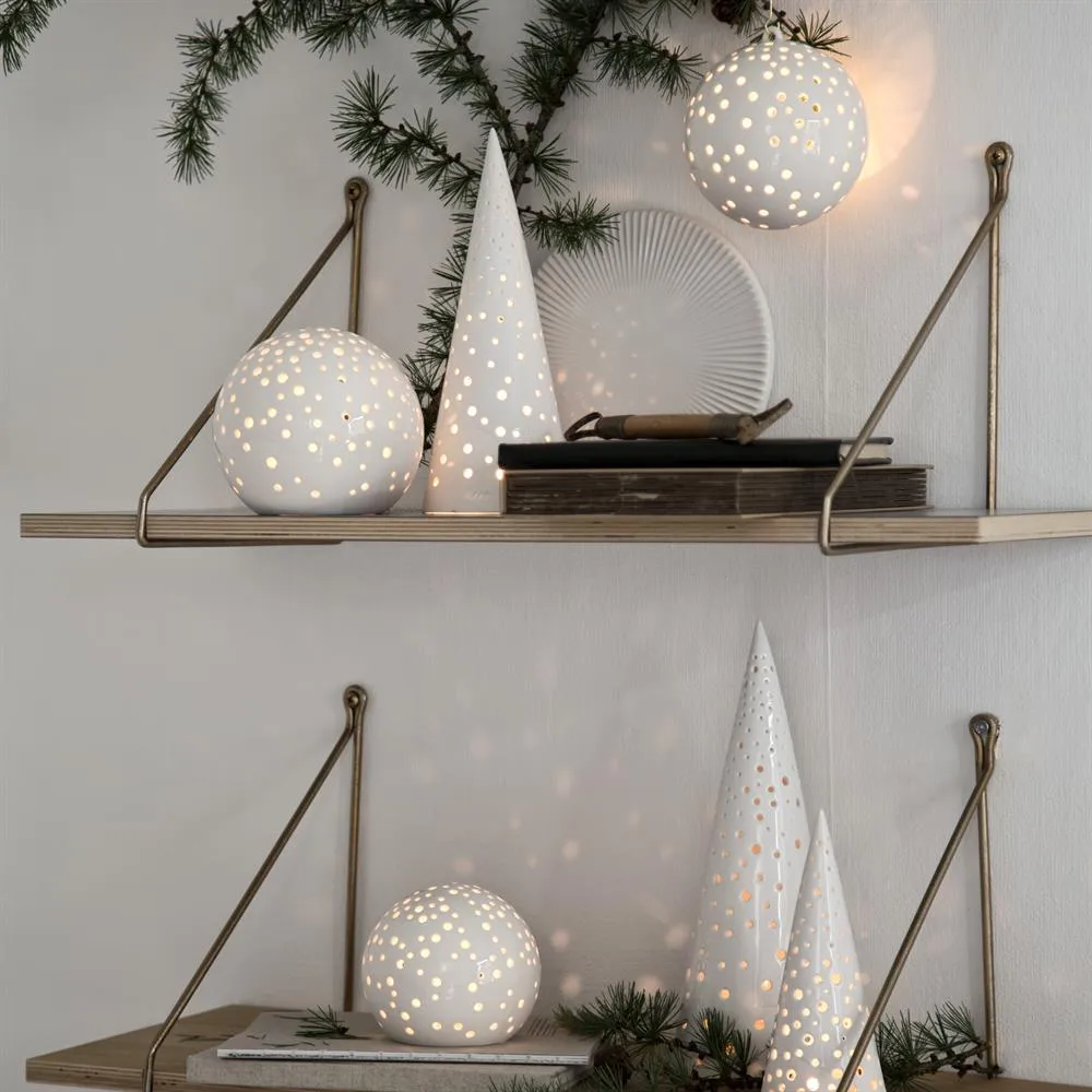 Nobili lyslygte hvid, stor Kähler