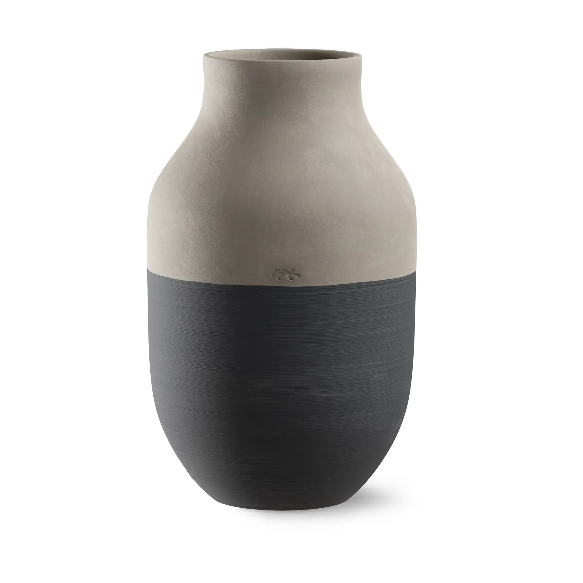 Omaggio Circulare Vase H31 cm, Antracitgrå Kähler