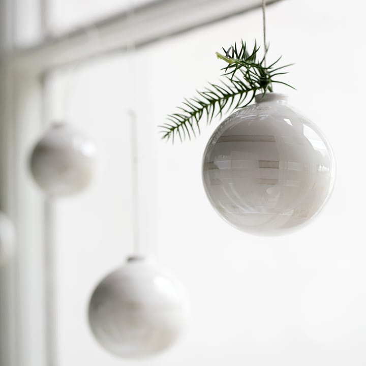 Omaggio julekugler 3 stk, perlemor Kähler