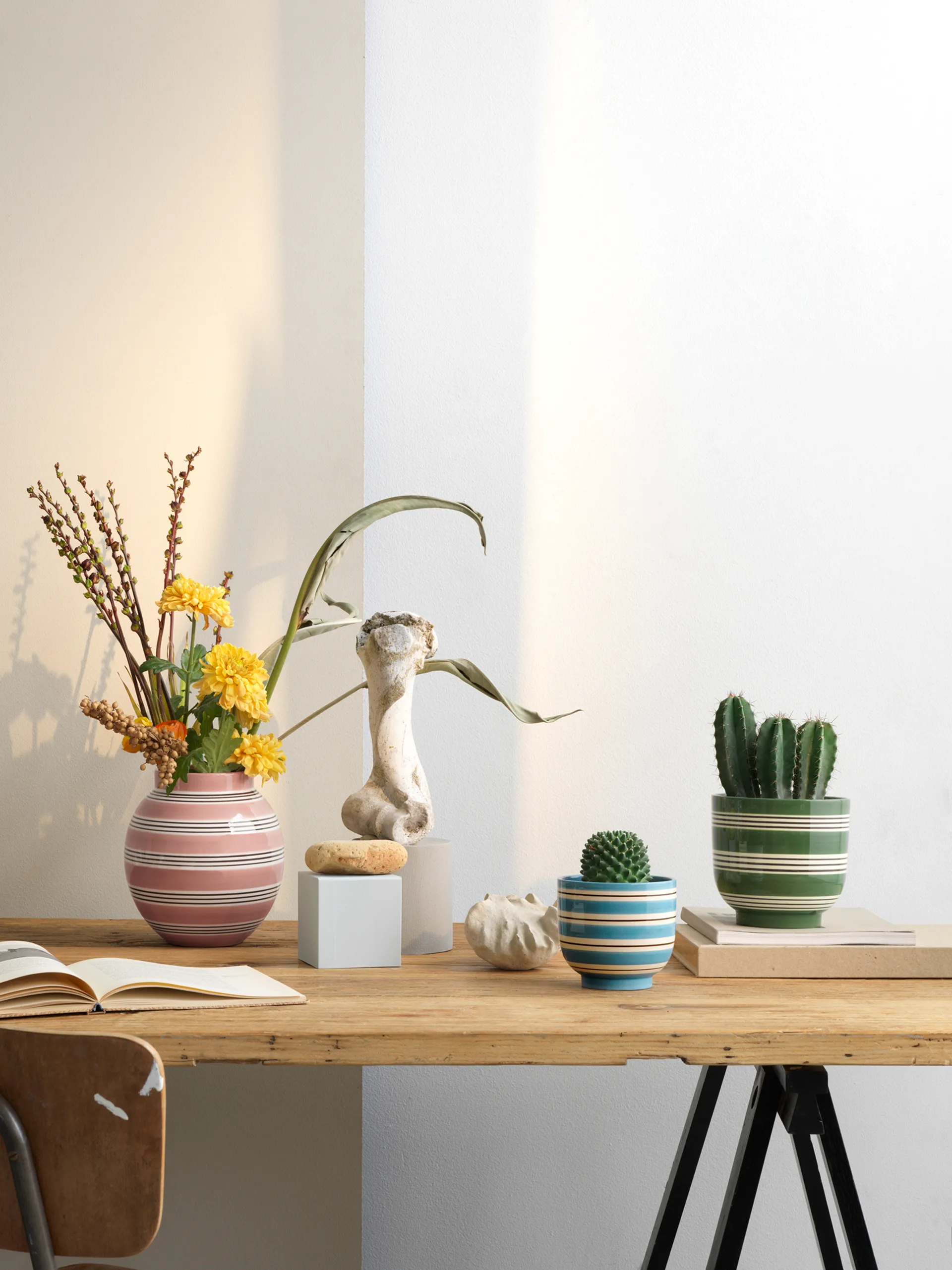 Omaggio Nuovo blomsterkrukke Ø12 cm, Mellemblå Kähler