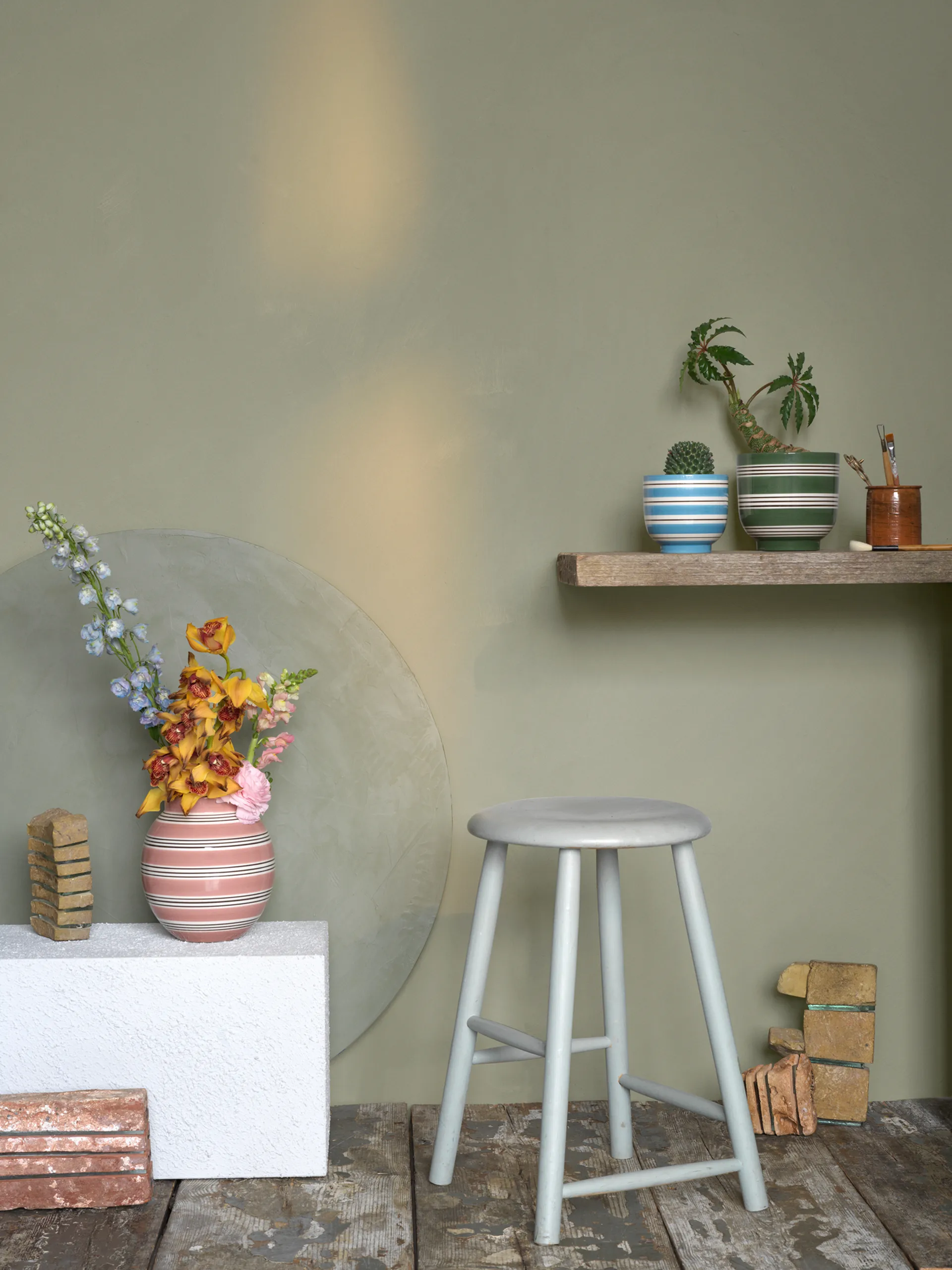 Omaggio Nuovo blomsterkrukke Ø12 cm, Mellemblå Kähler