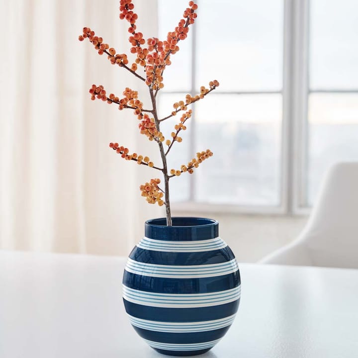 Omaggio Nuovo vase, mørkeblå, H20,5 cm Kähler