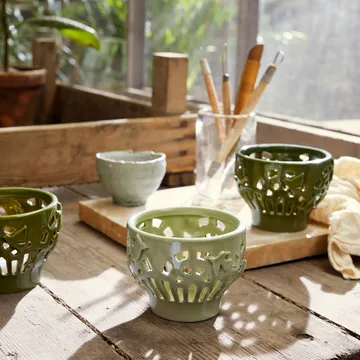 Orangery stage Ø9 cm - Spring leaf - Kähler