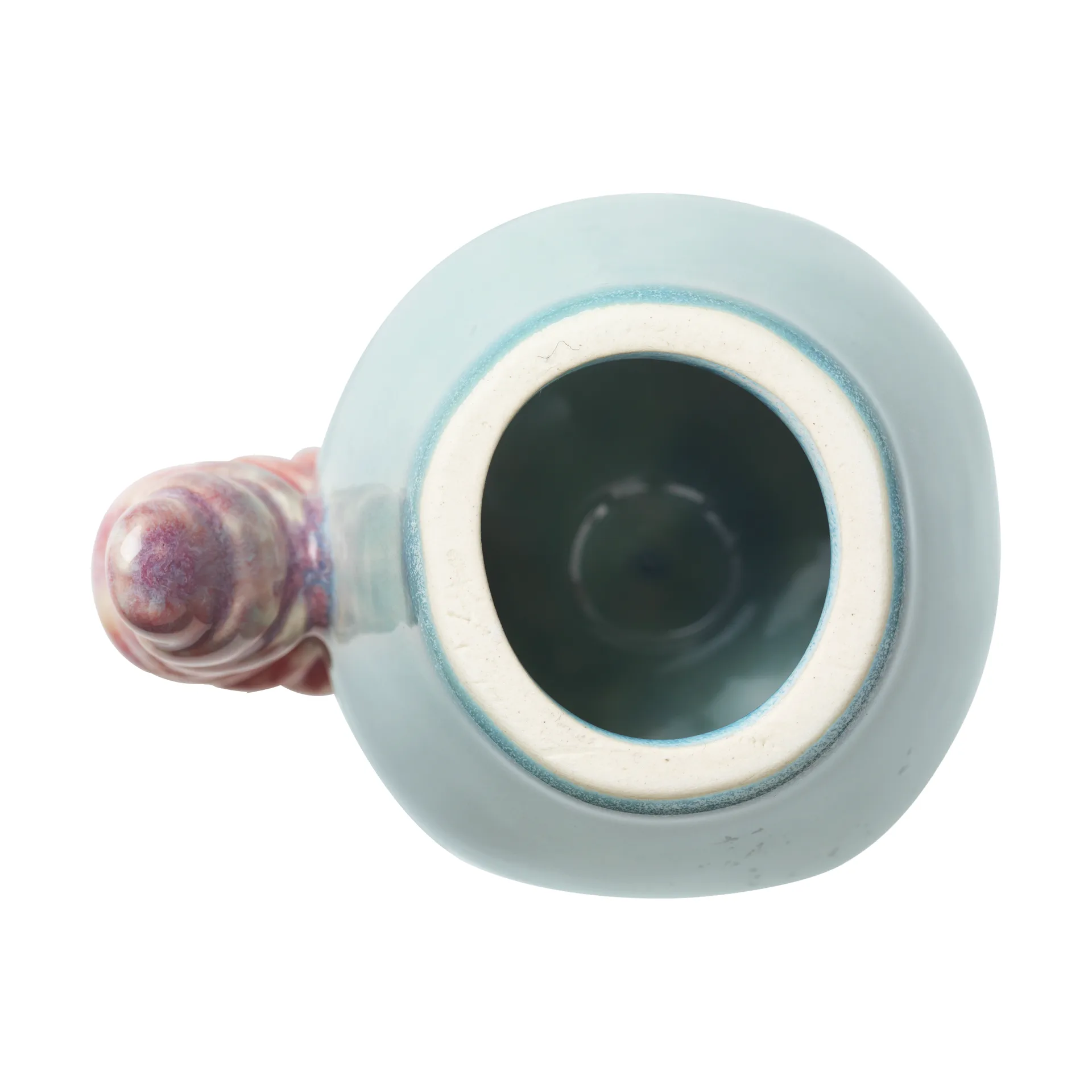 Poppery æble med larvedekoration, Mint-pink Kähler