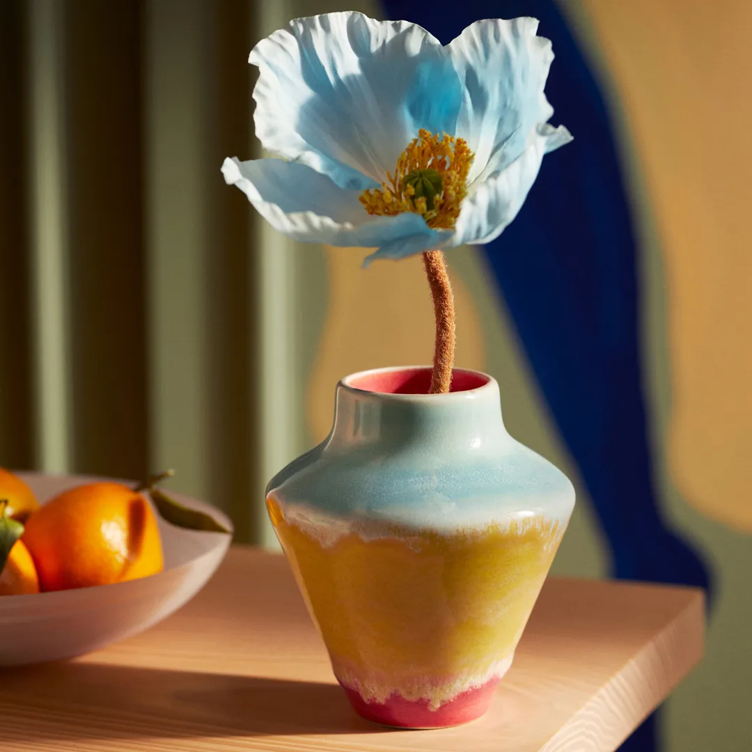 Poppery vase 12 cm, Pink-mint-gul Kähler