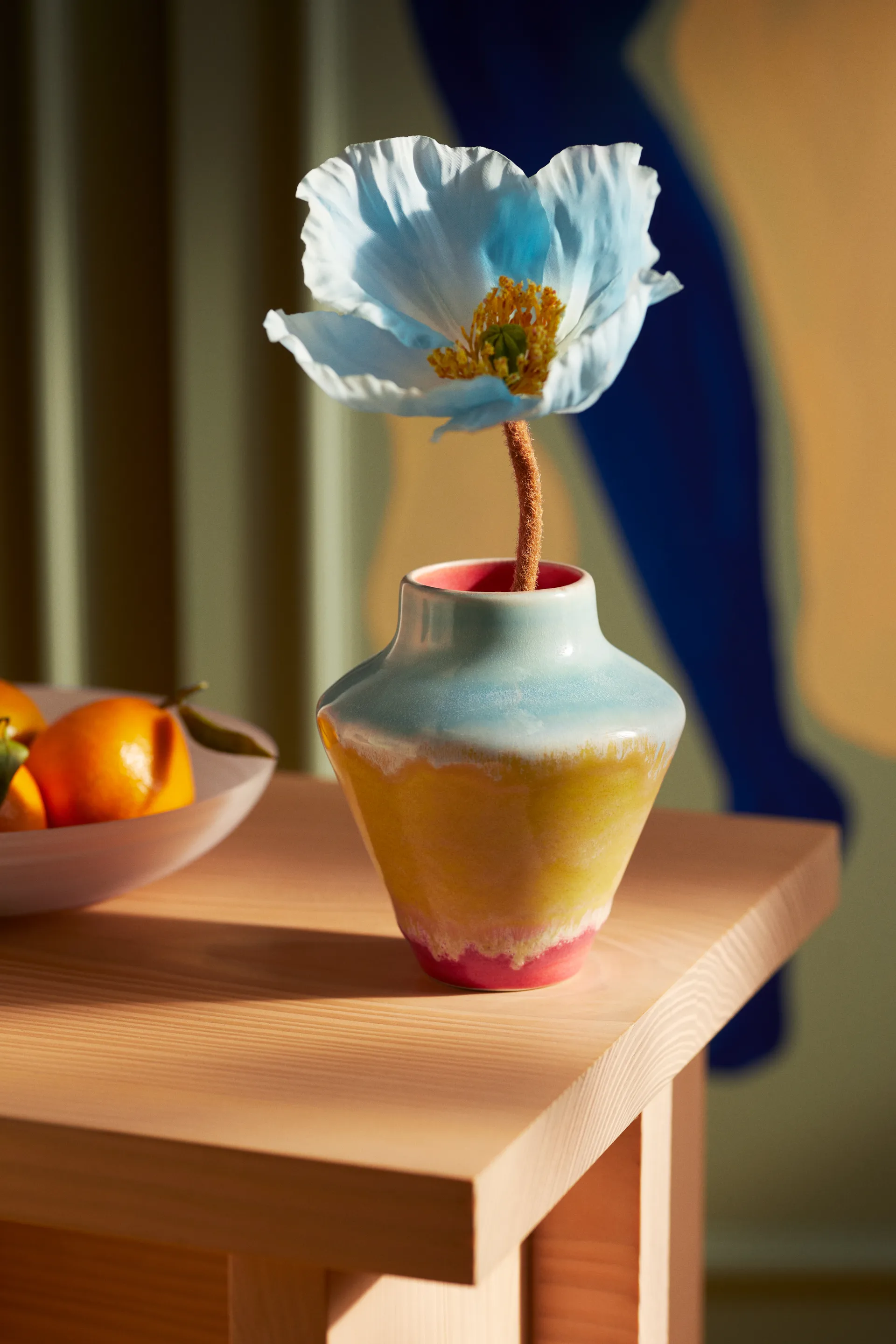 Poppery vase 12 cm, Pink-mint-gul Kähler