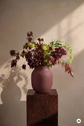 Studio Omaggio vase - Bordeaux, 20 cm - Kähler