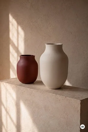 Studio Omaggio vase - Bordeaux, 20 cm - Kähler