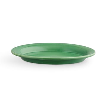 Ursula oval tallerken 13x18 cm - Mørkegrøn - Kähler