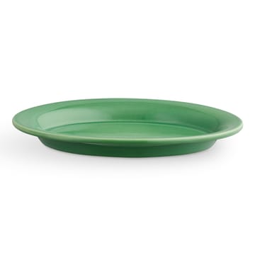 Ursula oval tallerken 16x22 cm - Mørkegrøn - Kähler