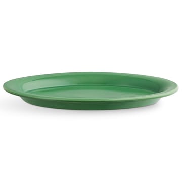 Ursula oval tallerken 22x33 cm - Mørkegrøn - Kähler