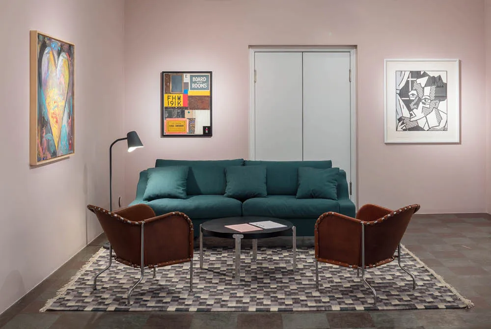 Bruno lænestol, Kærnelæder cognac-krom Källemo