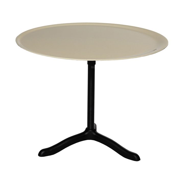 Cassis sofabord Ø47 cm - Black anodized aluminium-oyster - Källemo