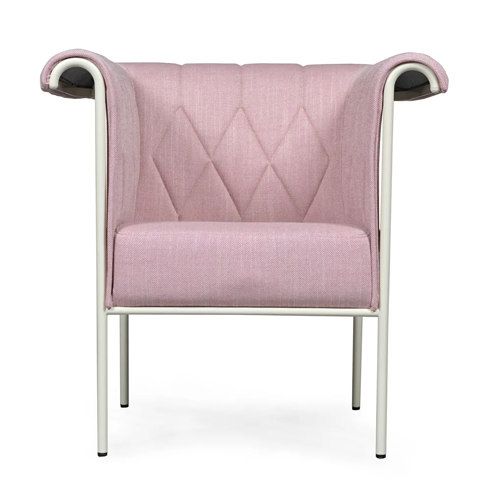 Chester lænestol, Grå-blåt stativ - brunt læder Källemo