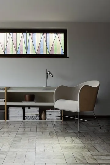 El Novillero lænestol - Læder Nubuck 501-matforkromet stel - Källemo