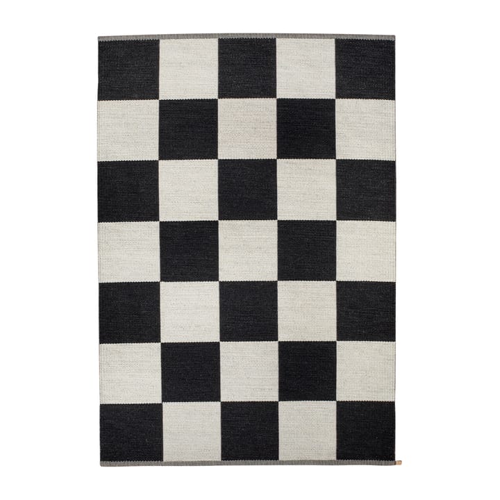 Checkerboard Icon tæppe 165x240 cm - Midnight black - Kasthall