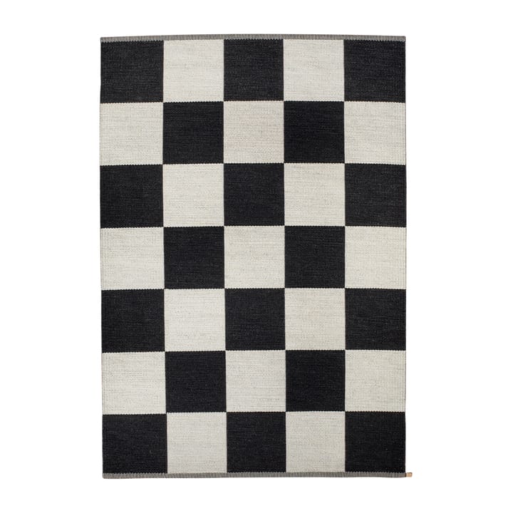 Checkerboard Icon tæppe 200x300 cm - Midnight black - Kasthall