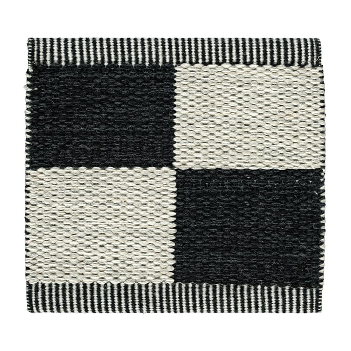 Checkerboard Icon tæppe 200x300 cm, Midnight black Kasthall