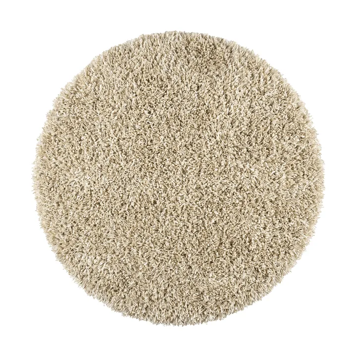 Moss tæppe rundt Ø240 cm - Beige - Kasthall