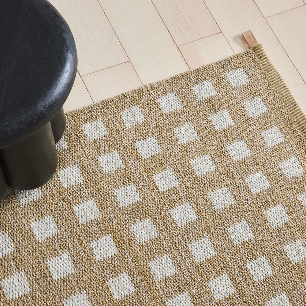 Sugar Cube Icon entrétæppe/løber, Rye beige 884, 85x250 cm Kasthall