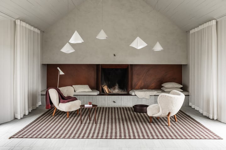 Vichy tæppe 195x300 cm, Mango Peach 461 Kasthall