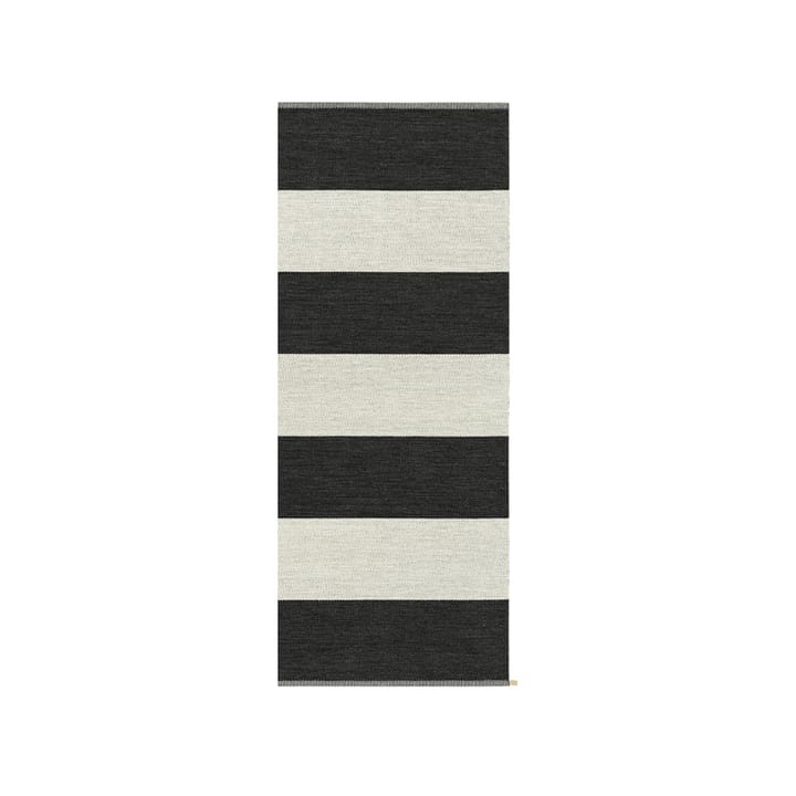Wide Stripe Icon entrétæppe/løber - Midnight_ black, 200x85 cm - Kasthall