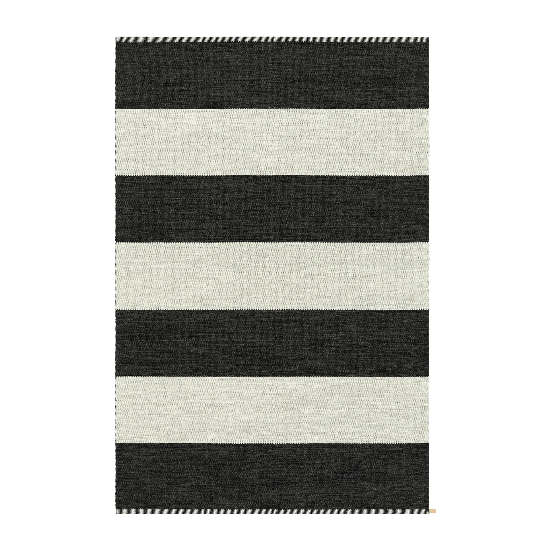 Wide Stripe Icon tæppe 160x240 cm, Midnight black Kasthall