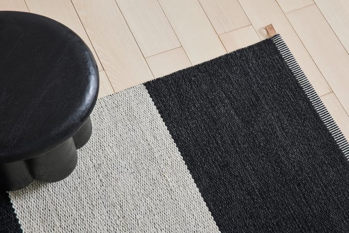 Wide Stripe Icon tæppe 160x240 cm, Midnight black Kasthall