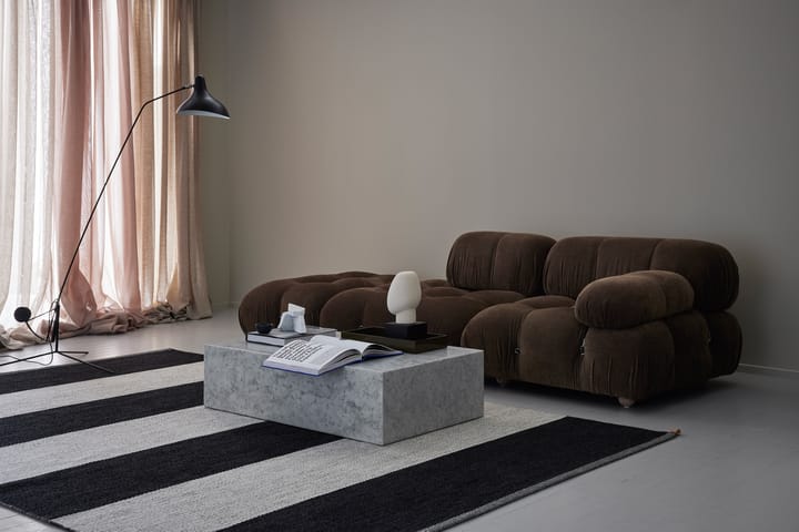 Wide Stripe Icon tæppe 160x240 cm, Midnight black Kasthall